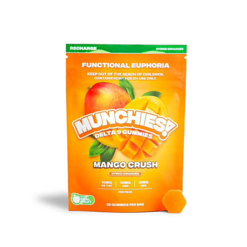 Munchies | Gomitas Delta 9 THC 10 mg/pza + CBD 10 mg/pza | 20 piezas
