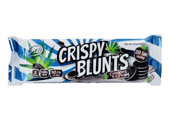 Crispy Blunts | Galletas Delta 9 THC 50 mg/pza | 2 piezas