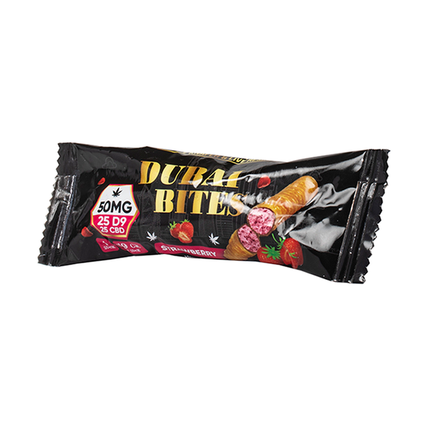 Dubai Bites | Galletas Delta 9 THC 25 mg/pza + CBD 25 mg/pza | 2 piezas