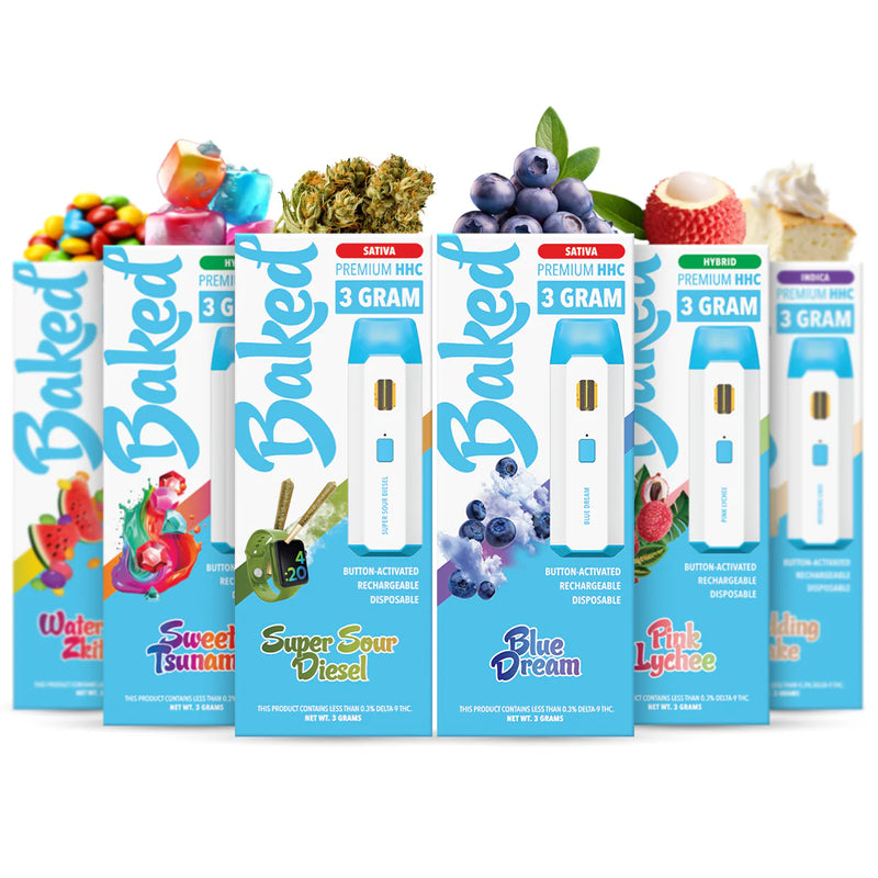 Baked | Vape Desechable HHC 3000 mg | 3 ml | Pluma de Wax