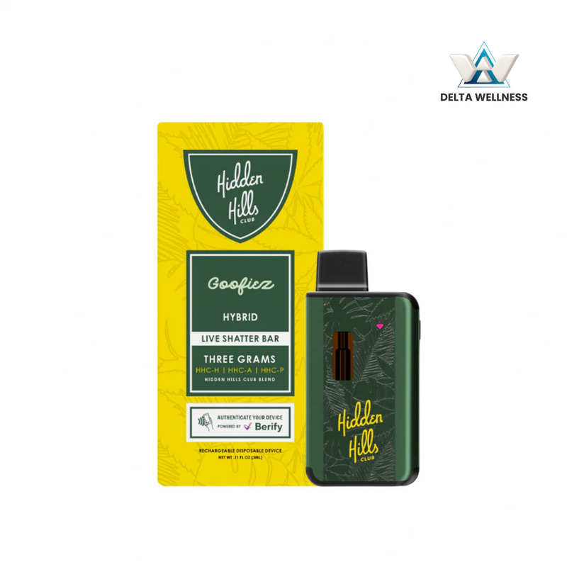 Hidden Hills | Vape Desechable Live Shatter HHC 3000 mg | 3 ml | Pluma de Wax