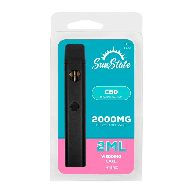 SunState | Vape Desechable CBD 2000 mg | 2ml | Pluma de Wax