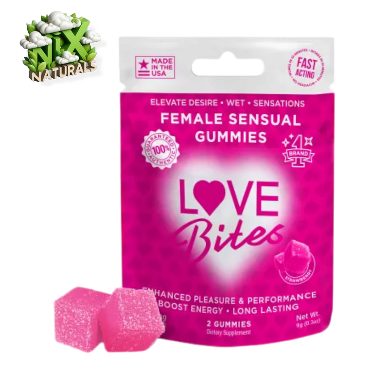 Love Bites | Gomitas Sensual para Mujer | 2 o 30 pzas