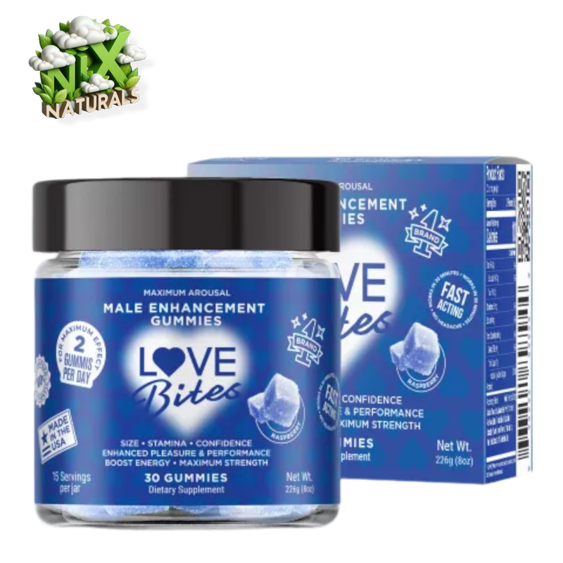 Love Bites | Gomitas Enhancement para Hombre | 2 o 30 pzas