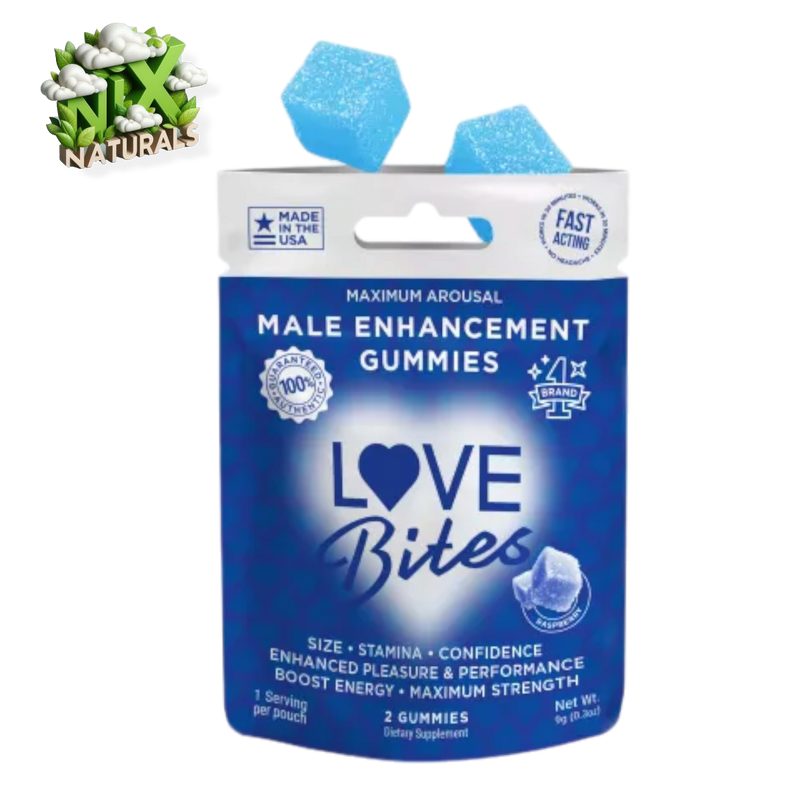 Love Bites | Gomitas Enhancement para Hombre | 2 o 30 pzas