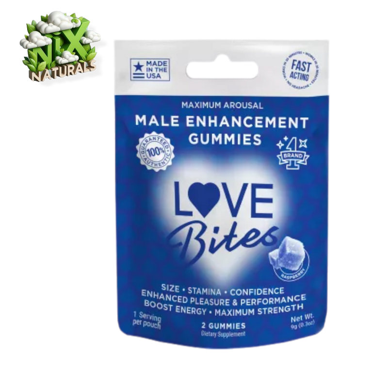 Love Bites | Gomitas Enhancement para Hombre | 2 o 30 pzas