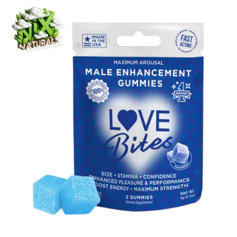 Love Bites | Gomitas Enhancement para Hombre | 2 o 30 pzas