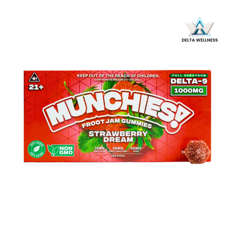 Munchies! | Gomitas Delta 9 THC 15 mg + HHC 60 mg + CBD | 10 piezas