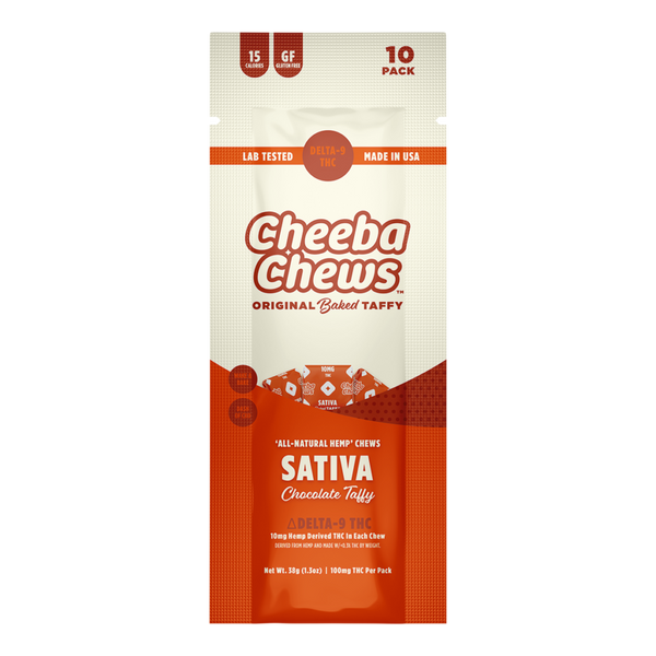 Cheeba Chews | Caramelo Chocolate THC 10 mg/pza | 10 unidades