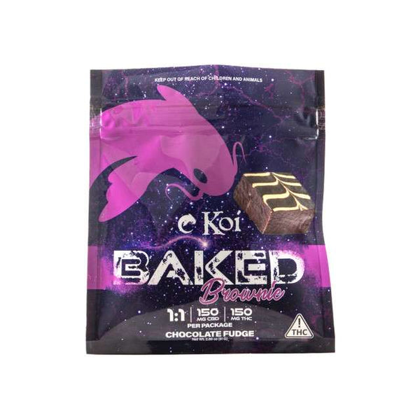 KOI  | Baked Brownie Delta 9 THC 150 mg/pza + CBD 150 mg/pza | 1 Pieza