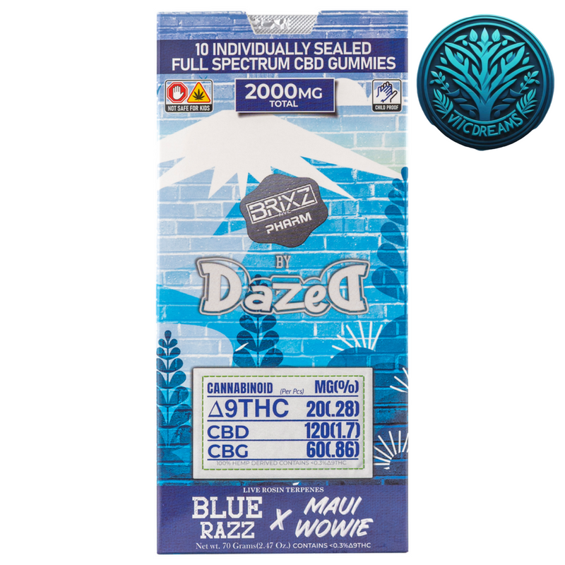 Gomitas Delta 9 THC 20 mg/pza + CBD 120 mg/pza + CBG 60 mg/pza | 10 piezas