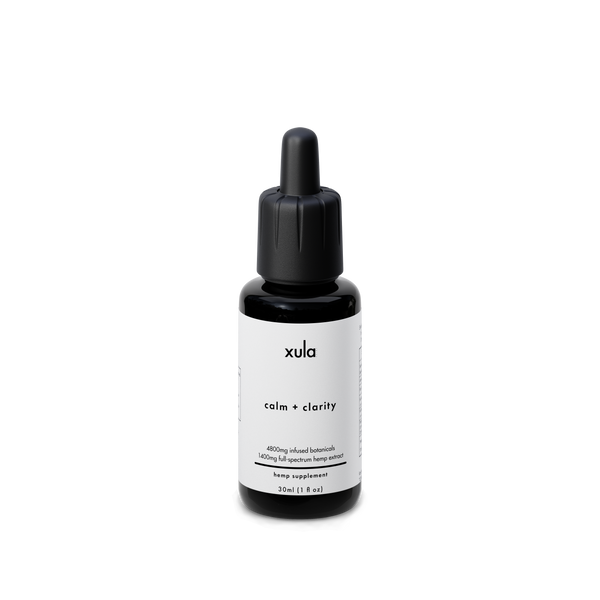 Xula Herbs | Tintura Calm + Clarity CBD E. Completo 1400 mg + CBG | 30 ml