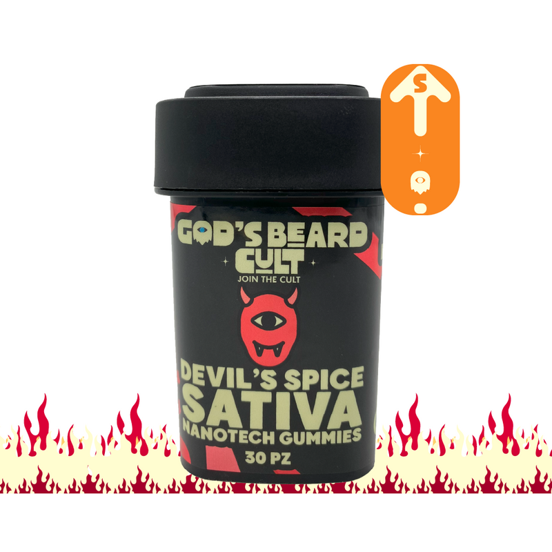 God's Beard Cult | Gomitas Nanotech Sour Delta 9 THC 5 mg/pza + CBD | 15 o 30 piezas