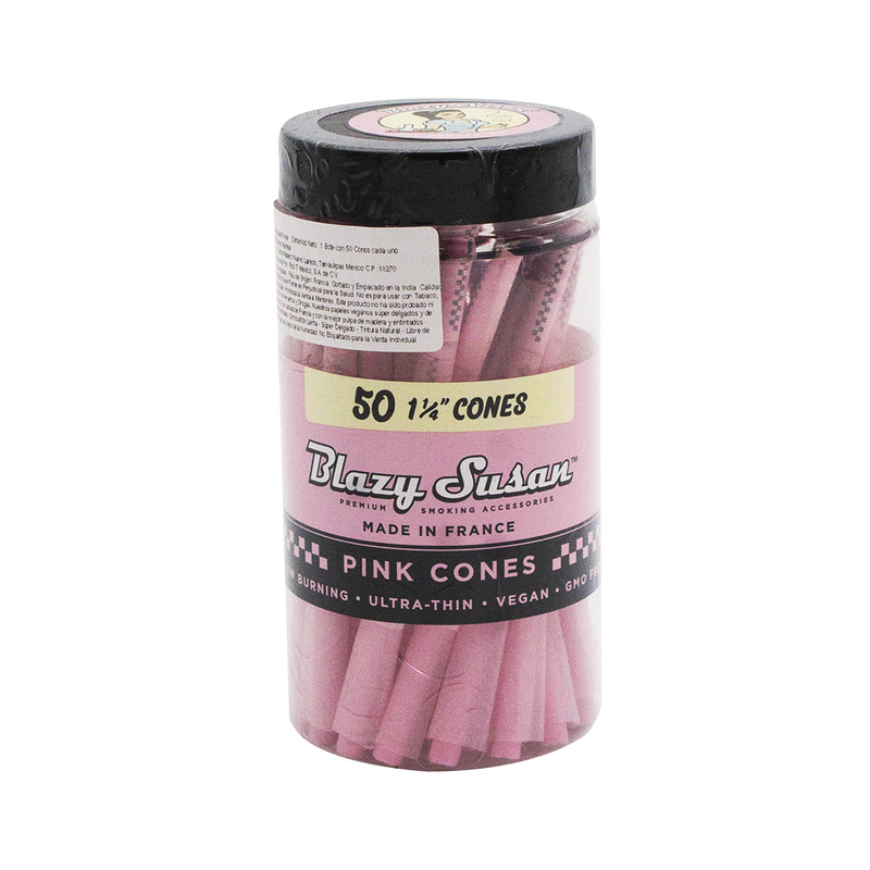 Blazy Susan | Hasta 50 Conos Pre Rolados Rosas 1 1/4, 98 mm, King Size ó Shortys | 1 pieza
