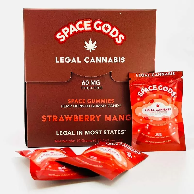 Space Gods | Gomitas Delta 9 THC 15 mg/pza + CBD 15 mg/pza | 2 ó 10 piezas
