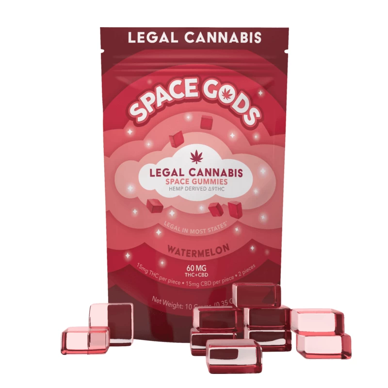 Space Gods | Gomitas Delta 9 THC 15 mg/pza + CBD 15 mg/pza | 2 ó 10 piezas