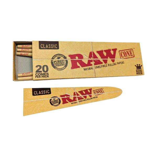 RAW | Conos Pre Rolados King Size ó 1 1/4  | 20 piezas