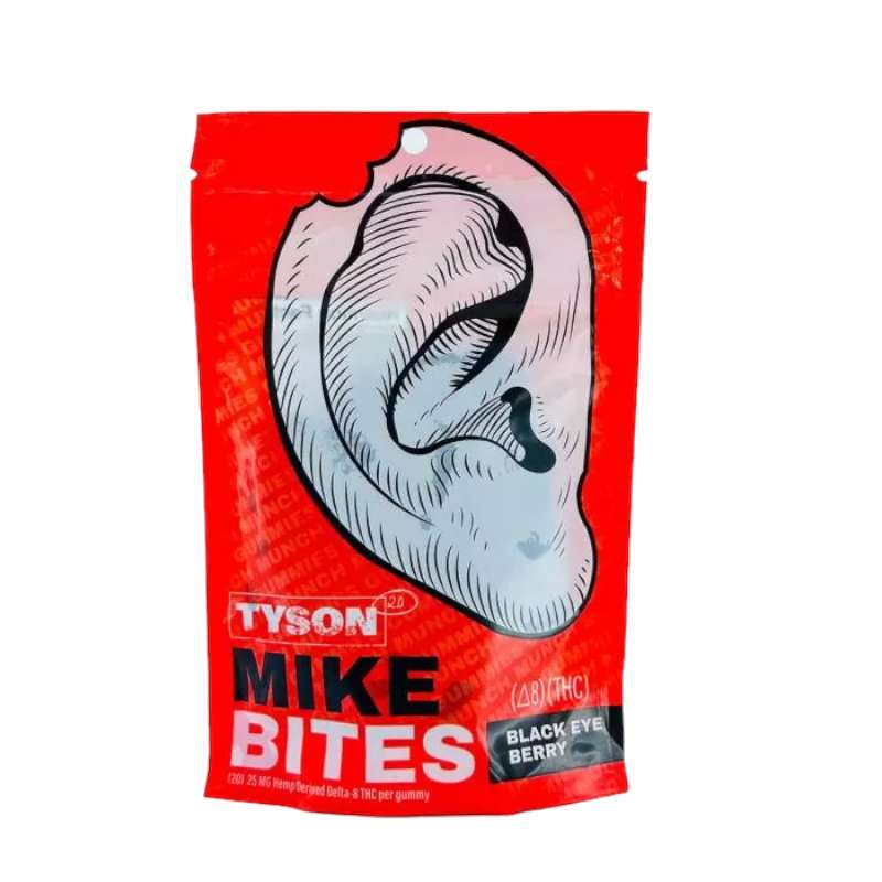 Tyson | Gomitas Mike Bites Delta 8 THC 25 mg/pza | 20 piezas