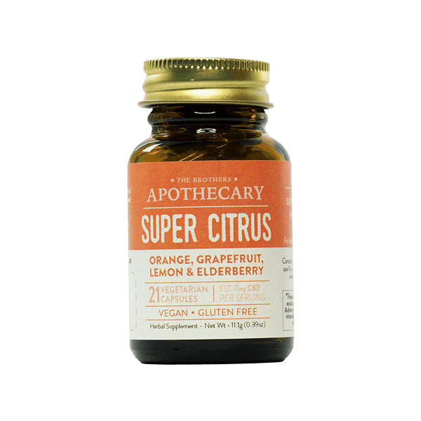 The Brothers Apotech | Cápsulas Super Citrus E. Completo CBD 7 mg/pza | 21 piezas