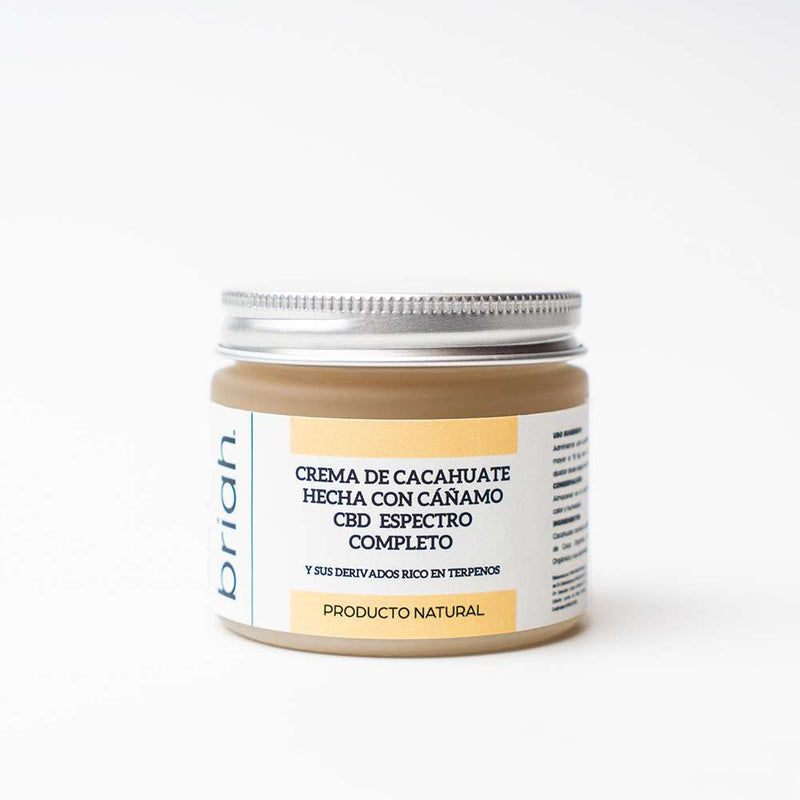briah | Crema de Cacahuate CBD E. Completo 500 mg | 57 gr