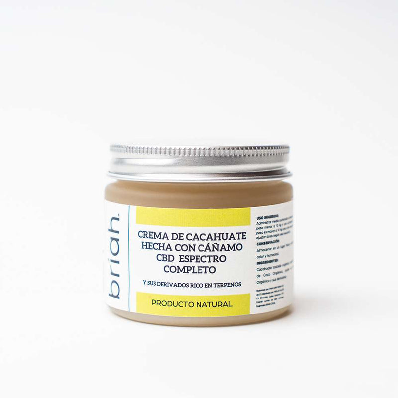 briah | Crema de Cacahuate CBD para Mascotas E. Completo 500 mg | 57 gr