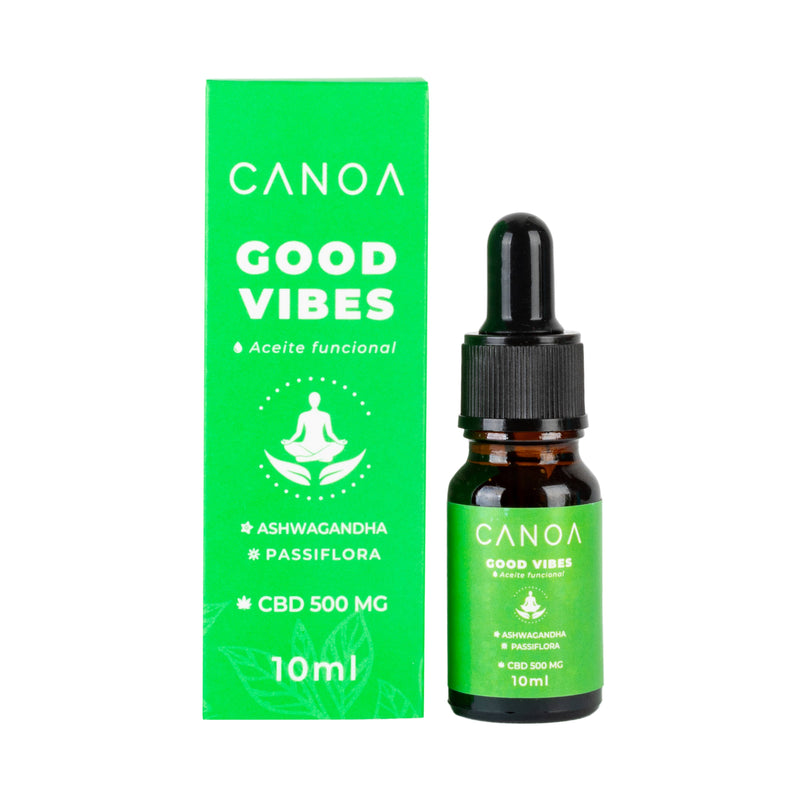 CANOA | Aceite Good Vibes CBD Espectro Amplio 50 mg/ml | 10 ó 30 ml