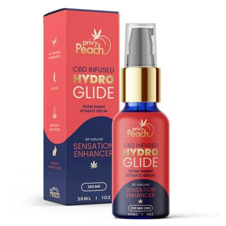 Privy Peach | Hydro Glide Sensation Enhancer CBD 250 mg | 30 ml
