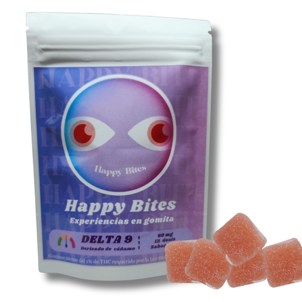 Happy Bites | Gomitas Delta 9 THC 10 mg/pza  | 6 piezas