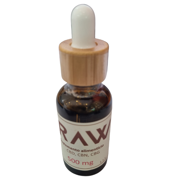 Canna Raw | Tintura CBD 500 mg + CBN + CBG para Dormir | 30 ml