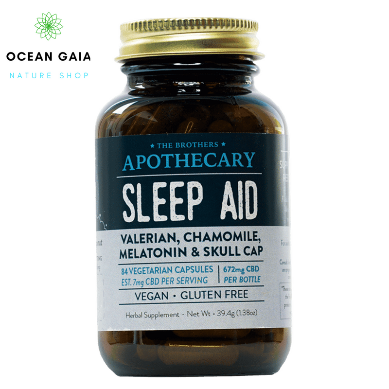 The Brothers Apothecary | Cápsulas Sleep Aid CBD E. Completo 7 mg/pza | 84 piezas