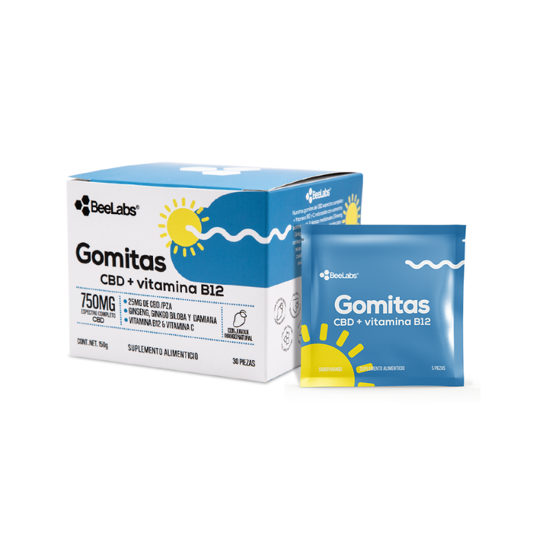 Bee Labs | Gomitas Día CBD E. Completo 25 mg/pza | 5 ó 30 piezas