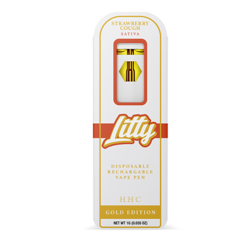 Litty Gold Edition | Vape Desechable HHC 1000 mg | 1 ml | Pluma de Wax