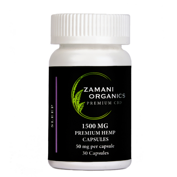 Zamani | Capsulas CBD Aislado 50 mg/pza + Melatonina | 30 piezas