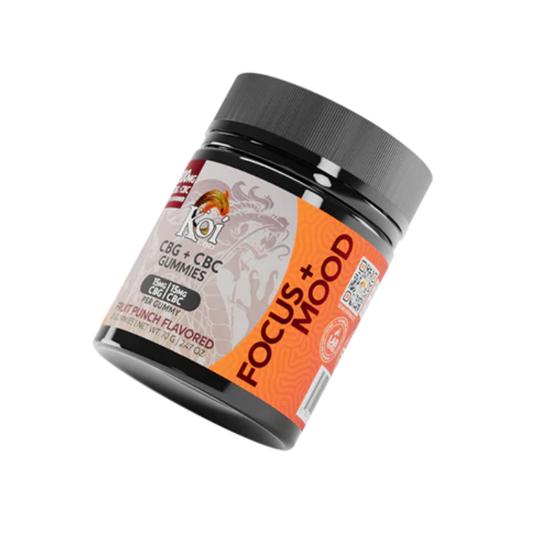 Koi | Gomitas Focus + Mood | CBG 300mg + CBC 300mg | 20 piezas