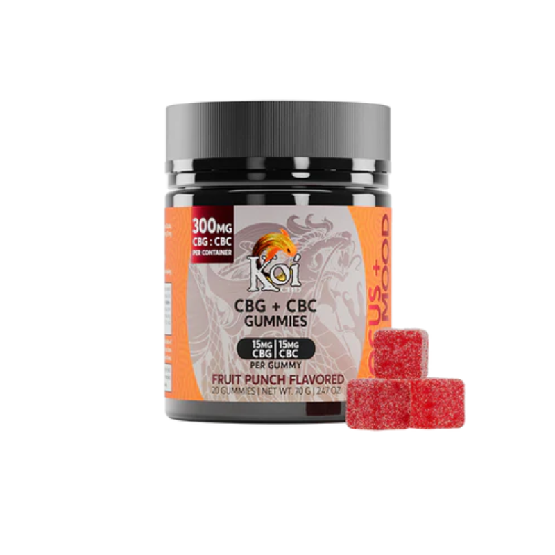 Koi | Gomitas Focus + Mood | CBG 300mg + CBC 300mg | 20 piezas