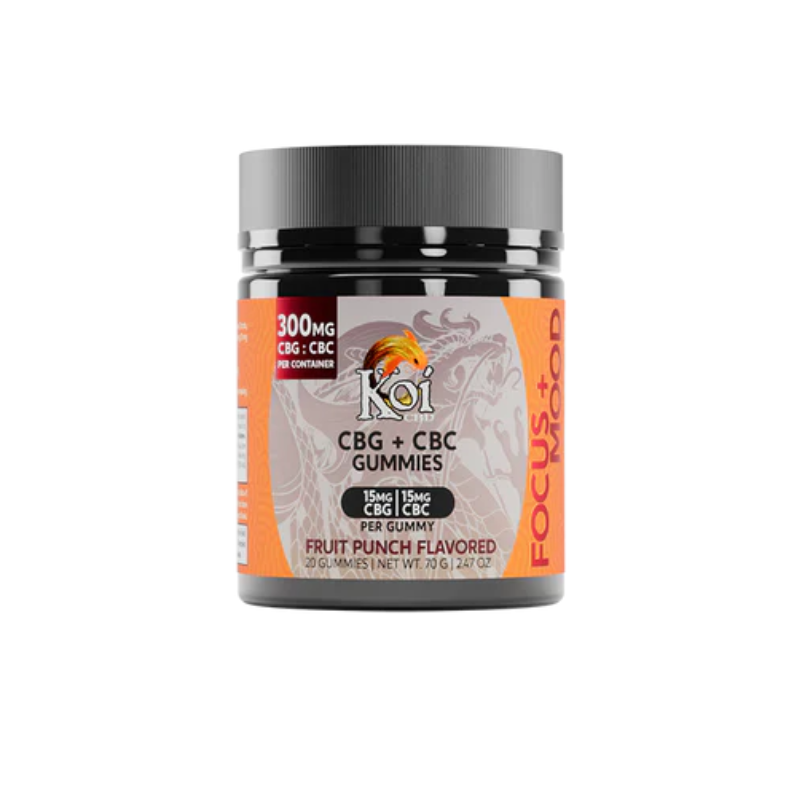 Koi | Gomitas Focus + Mood | CBG 300mg + CBC 300mg | 20 piezas
