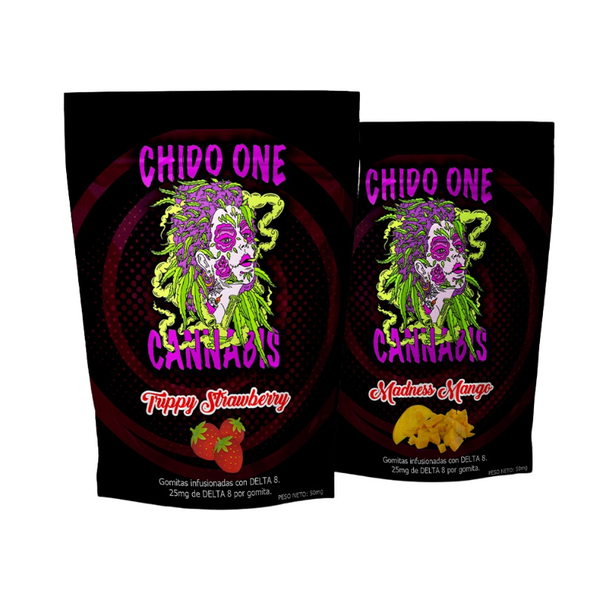 Chido One Cannabis | Gomitas Delta 8 THC 25 mg/pza | 2 ó 15 piezas