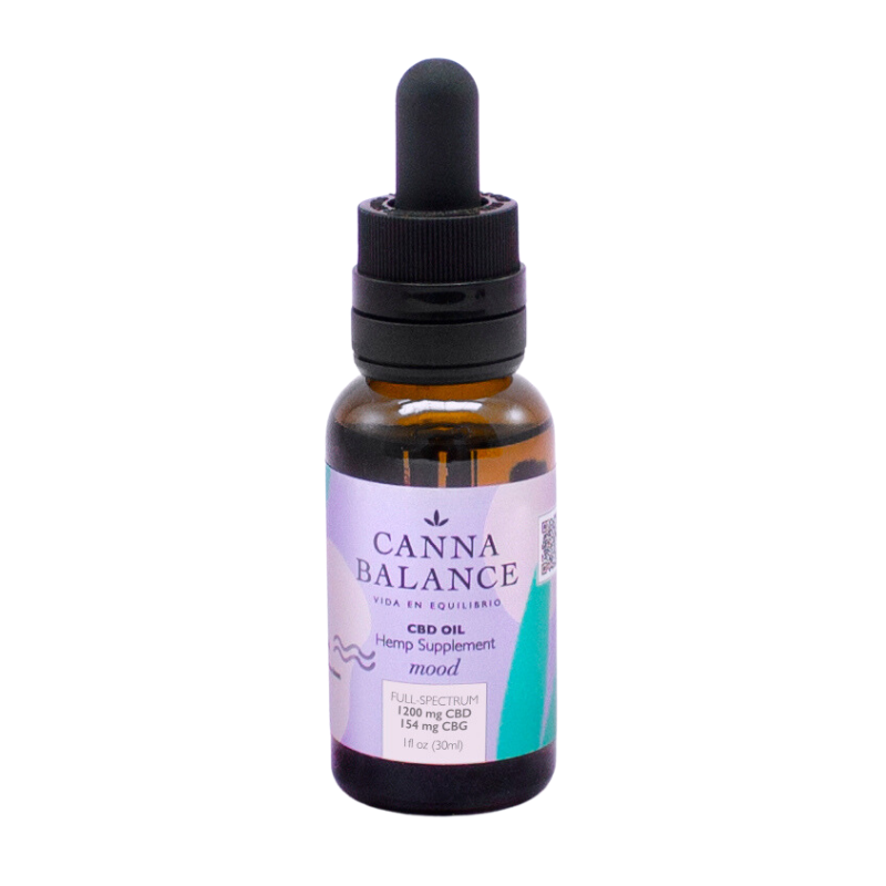 Cannabalance | Aceite Mood CBD E. Completo 1200 mg + CBG 150 mg | 30 ml