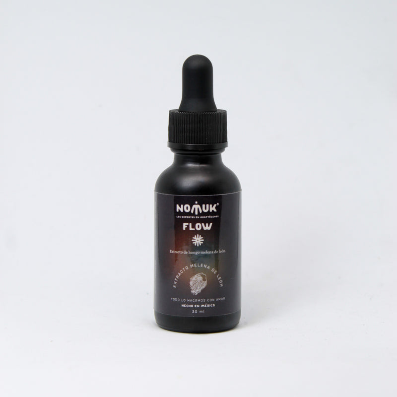 Nomuk | Tintura Flow Extracto de Hongo Adaptógeno Melena de León 13 mg/ml | 30 ml