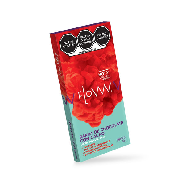 Flow | Barra de Chocolate HOT.Y CBD 240 mg/pza + Delta 9 THC 60 mg/pza | 65 gr