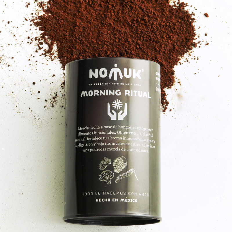Nomuk | Morning Ritual Hongos Adaptógenos con Cacao-Shai | 243 g.