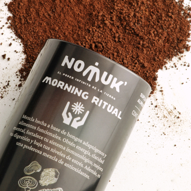 Nomuk | Morning Ritual Hongos Adaptógenos con Cacao-Shai | 243 gr