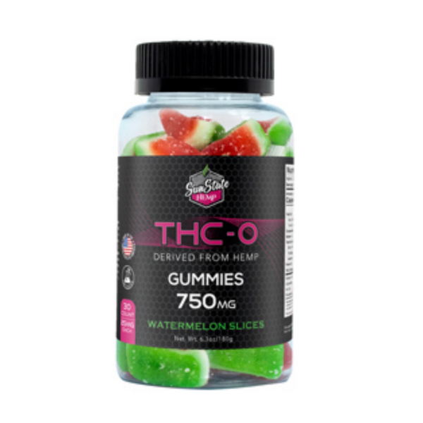 SunState Hemp | Gomitas Watermelon THC-O 25 mg/pza | 6 ó 30 piezas