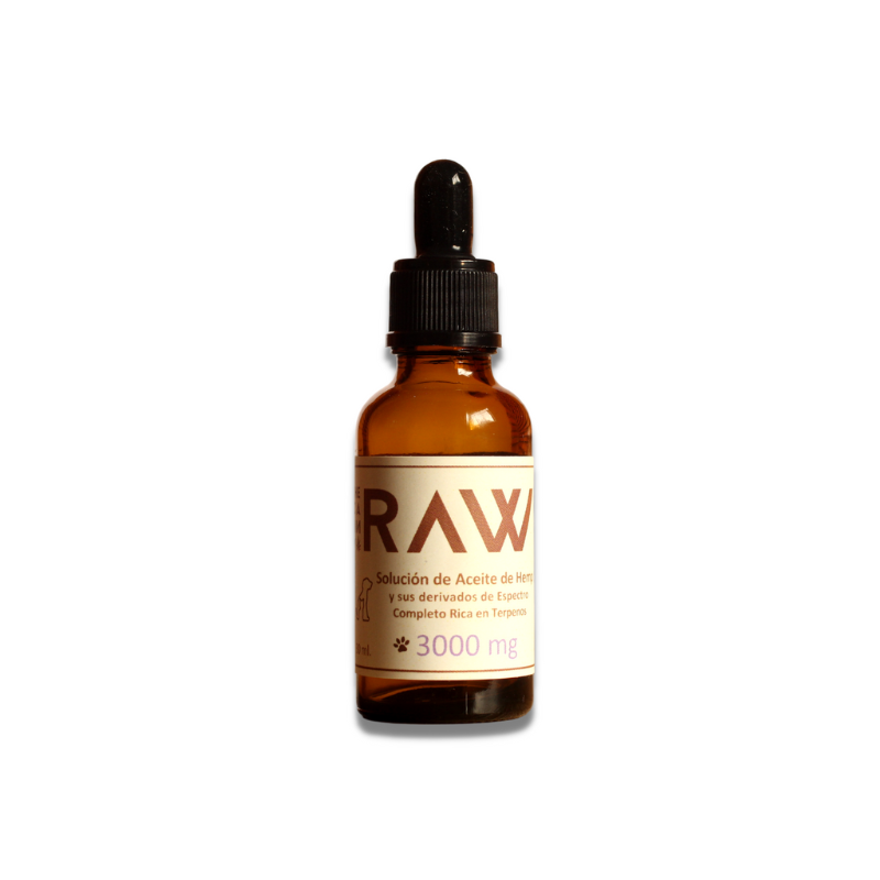 Canna Raw | Tintura CBD para Mascotas E. Completo 500, 1000, 3000 mg/ml