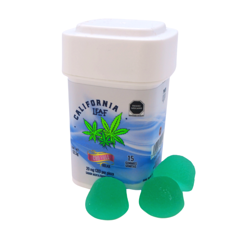 California Leaf | Gomitas Full CBD E. Completo 20 mg/pza | 15 ó 30 piezas