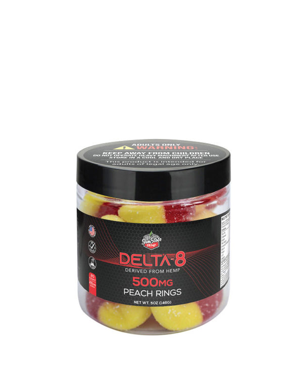 SunState Hemp | Gomitas Aros Delta 8 THC 25 mg/pza | 6, 20 ó 30 piezas