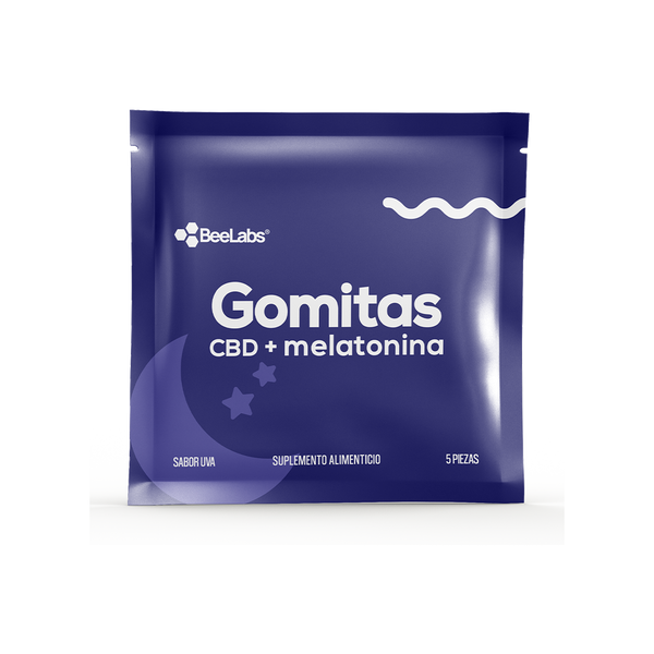 Bee Labs | Gomitas Noche CBD 25 mg/pza + Melatonina 5 mg/pza | 5 ó 30 piezas